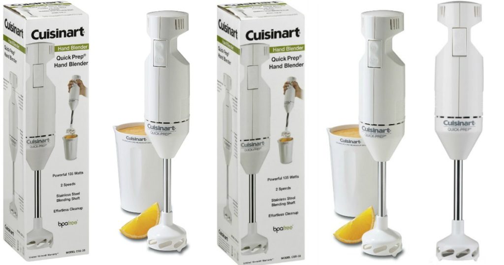 How do you clean a Cuisinart Quick Prep Hand Blender?