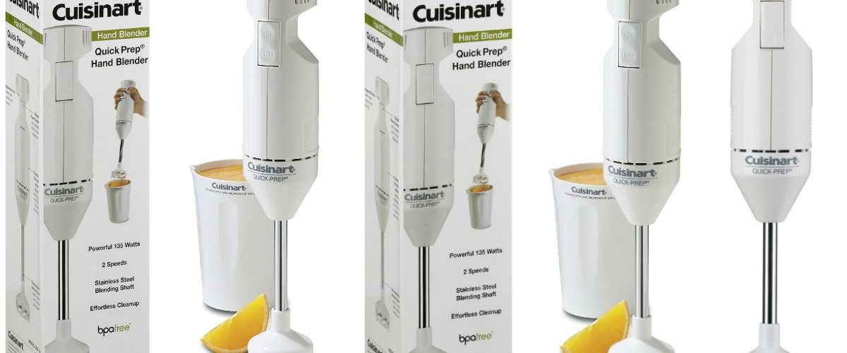 How do you clean a Cuisinart Quick Prep Hand Blender?