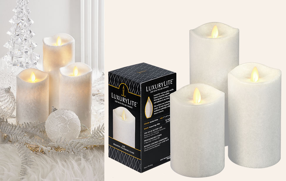 How do you display pillar candles?