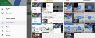 How do you download all photos from Google photos to phone at once?