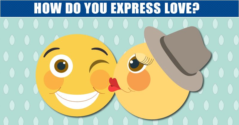 How do you express love in text?