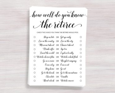 How do you honor a retiree?