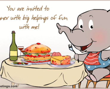 How do you invite family over for dinner?