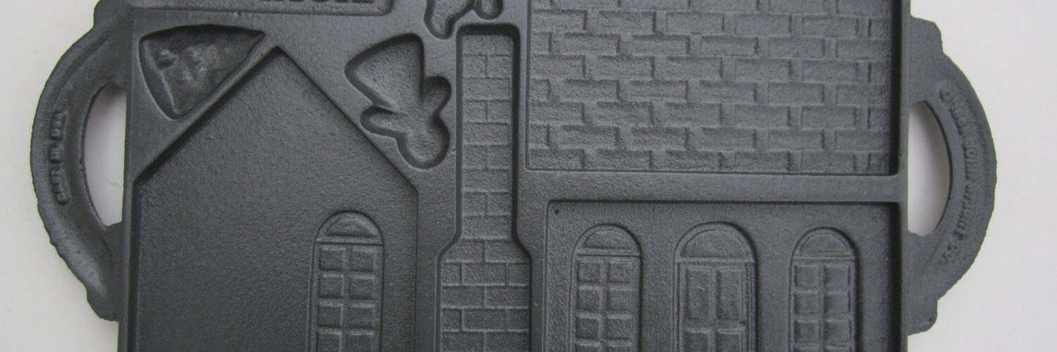 How do you mold a cast iron gingerbread house?