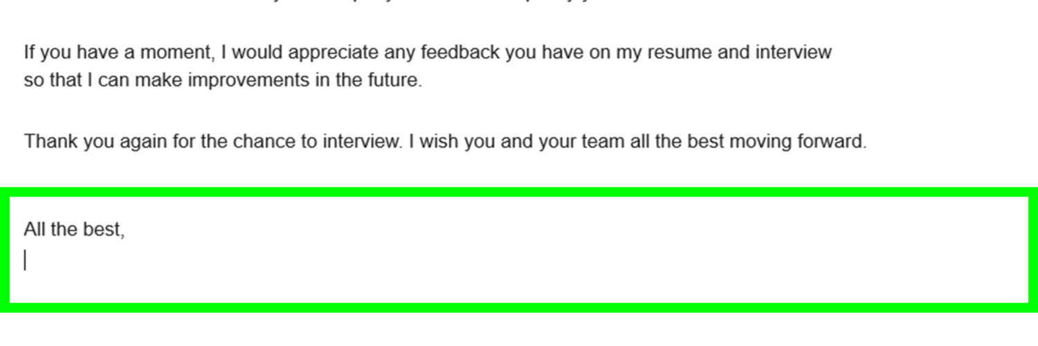 How do you reply to a job rejection email?