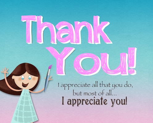 How do you say thank you for being appreciated?