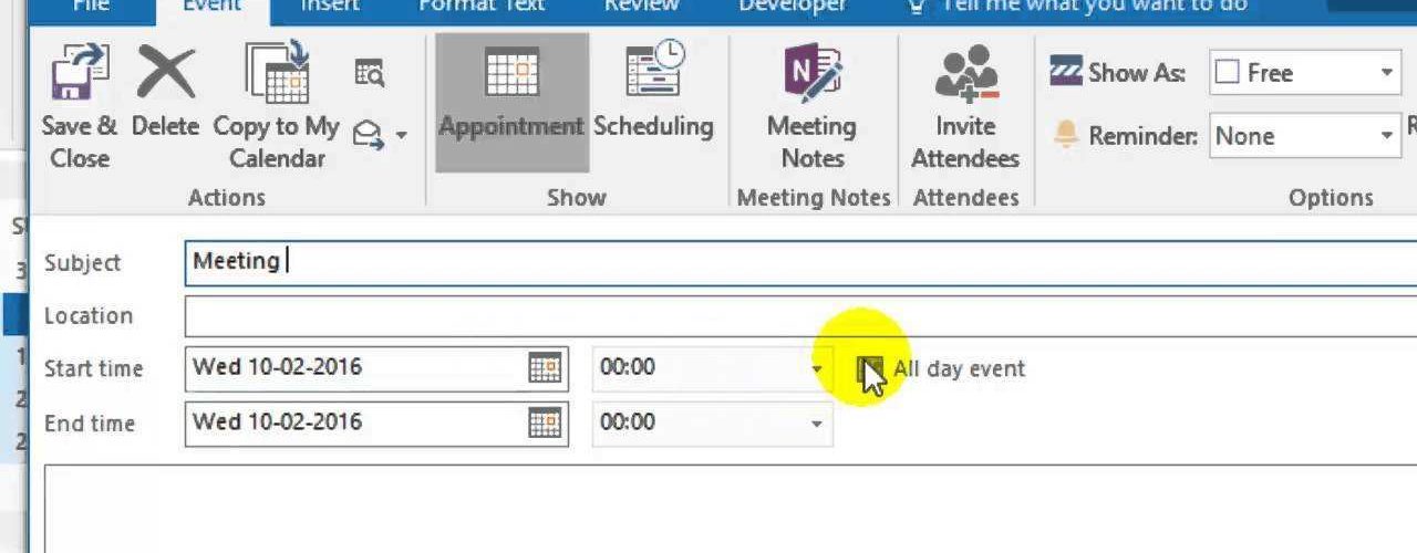 How To Send A Reminder For A Meeting Invite In Outlook