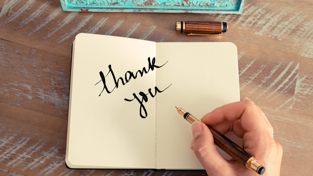 How do you write a beautiful thank you note?
