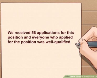 How do you write a rejection letter to an internal candidate?