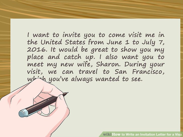 How do you write an invitation message?