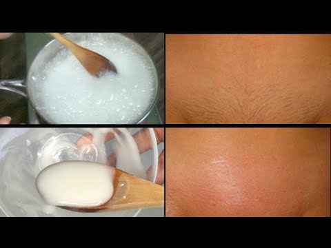 How does baking soda remove pubic hair?