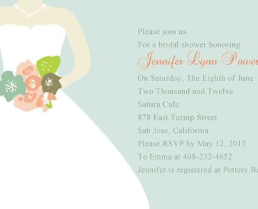 How early do you send bridal shower invitations?