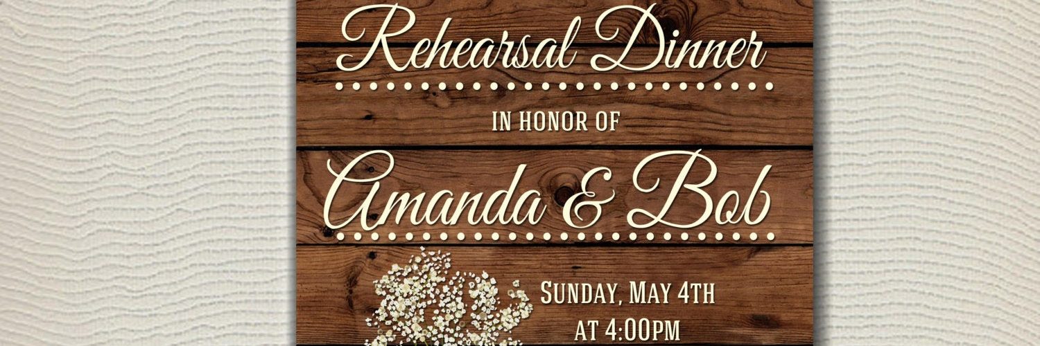 How early do you send out rehearsal dinner invitations?
