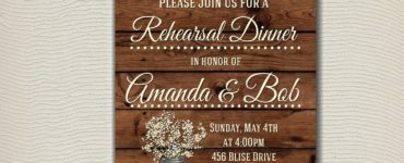 How early do you send out rehearsal dinner invitations?