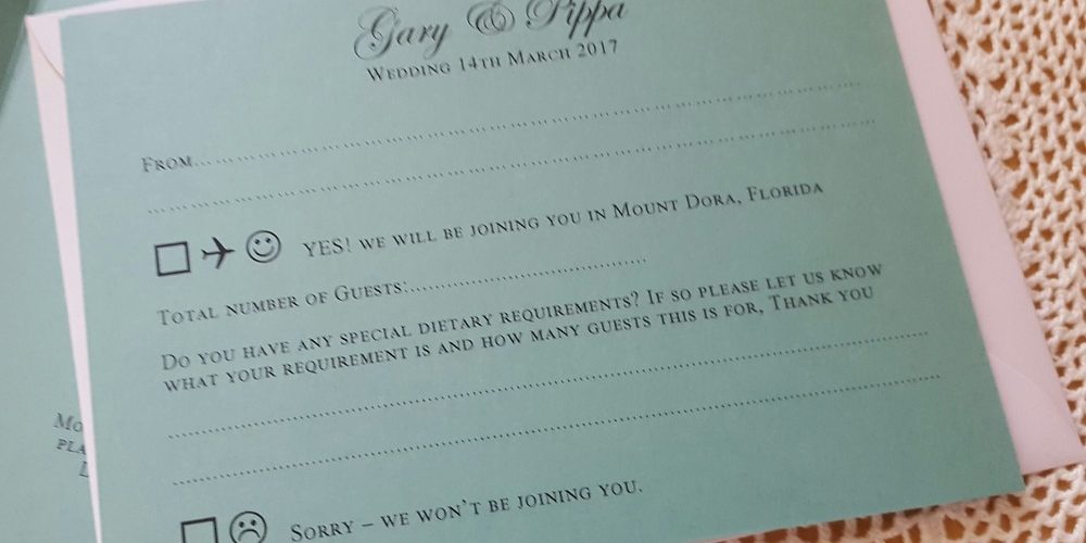 How far in advance should you request RSVP for wedding?