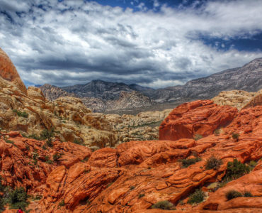 How far is the Red Rock Canyon from Las Vegas?