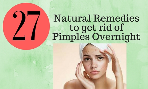 How get rid of pimples overnight naturally?