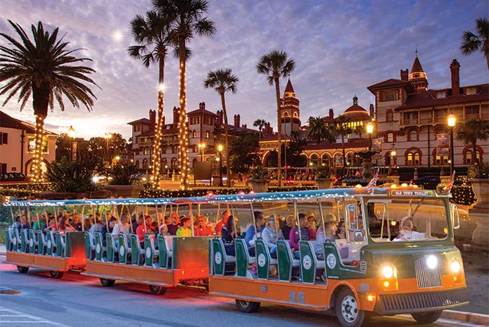 How late does the trolley run in St. Augustine?