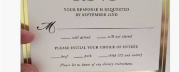 How long before wedding should guests RSVP?