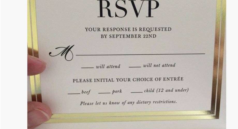 How Long Before Wedding Should Guests RSVP 