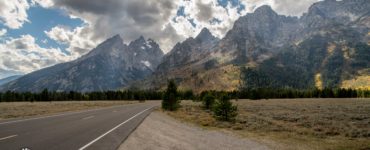 How long is the drive through the Grand Tetons?
