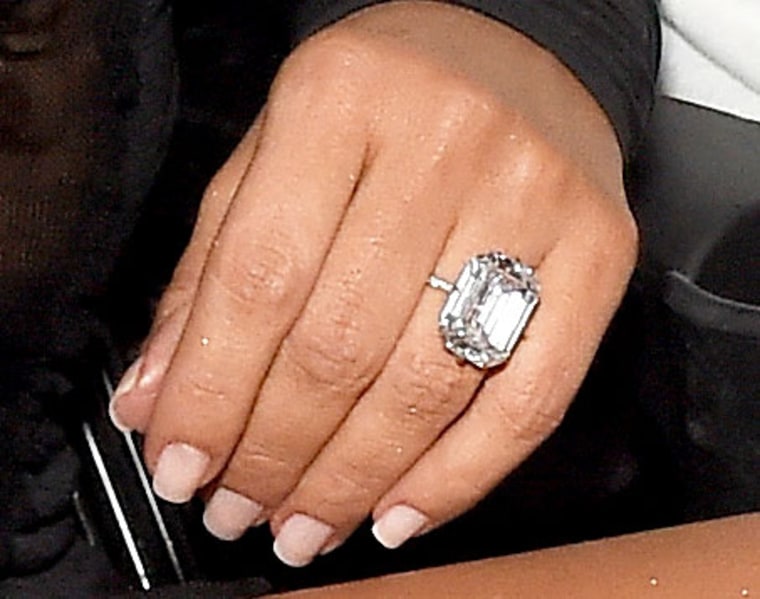 How many carats is Kim Kardashian's ring?