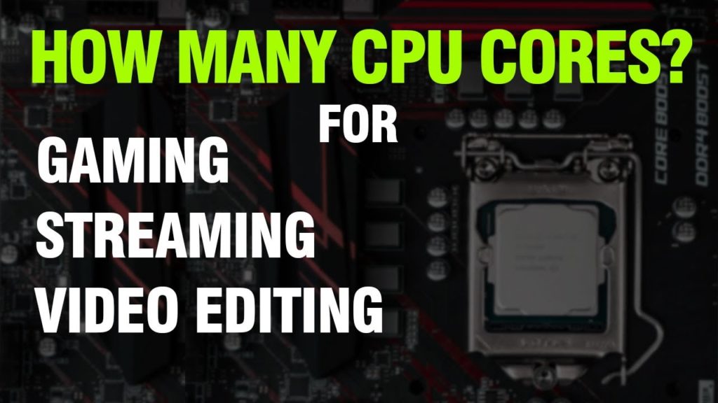 How many cores do I need for photo editing?