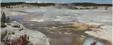 How many people have died at Yellowstone hot springs?
