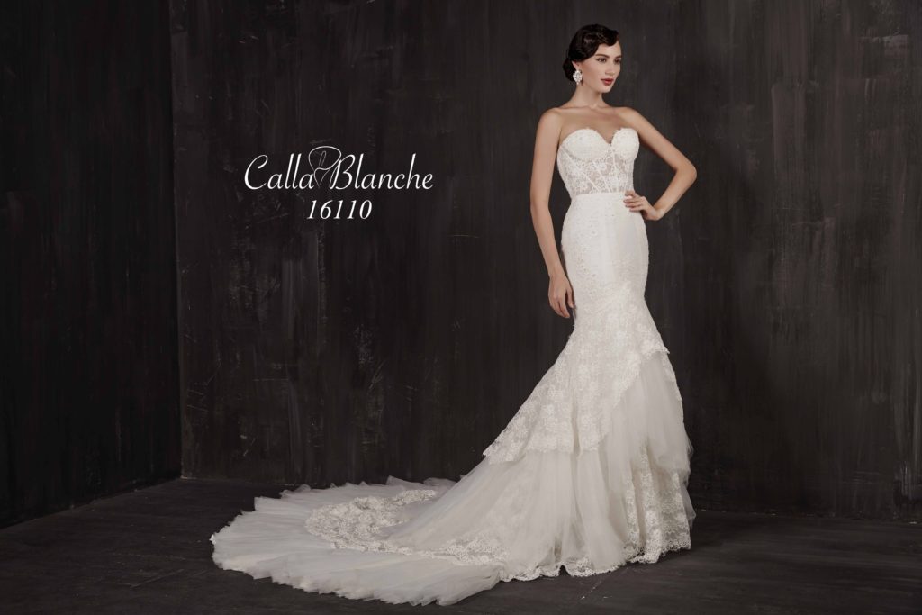 How much is a calla Blanche wedding dress?