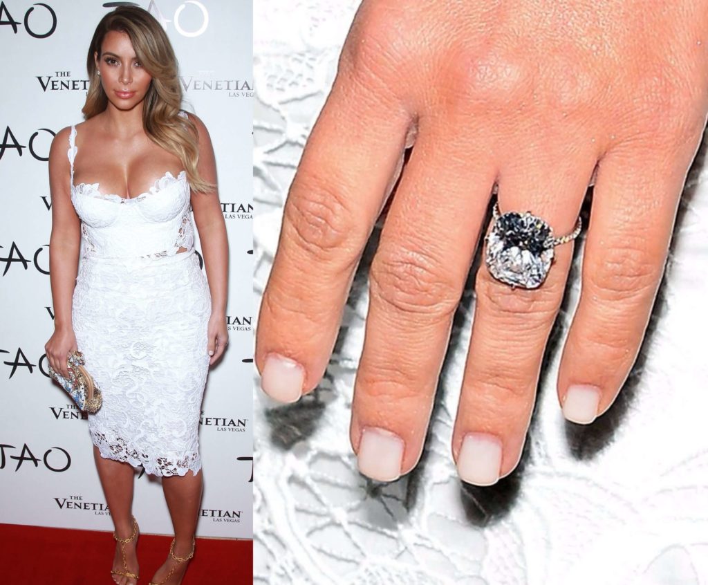 How much was Kim Kardashian's wedding ring from Kanye?