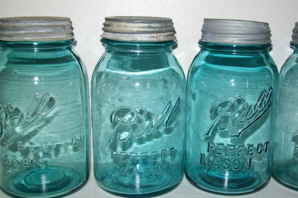 How old are blue mason jars?