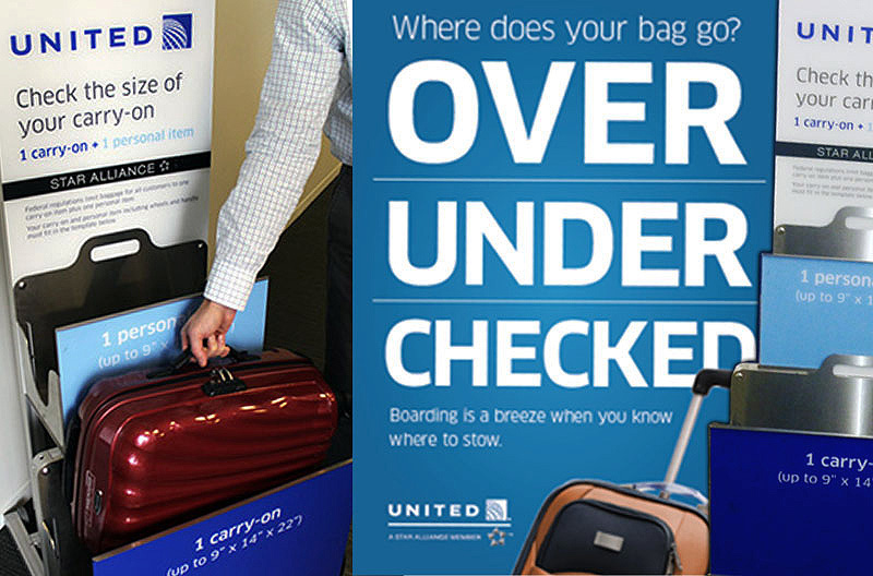 Is United strict on carry-on size?