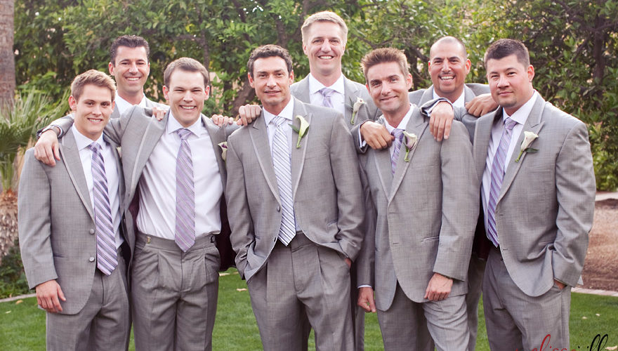 Is a grey suit OK for a wedding?