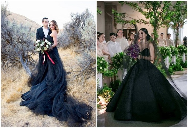 Is it bad luck to get married in a black wedding dress?