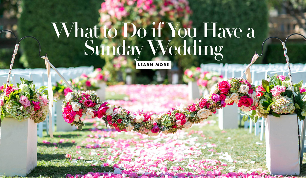 Is it cheaper to have a wedding on a Sunday?