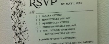 Is it rude not to RSVP to a wedding?