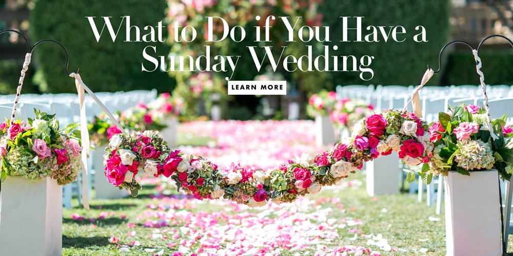 Is it rude to have a Sunday wedding?