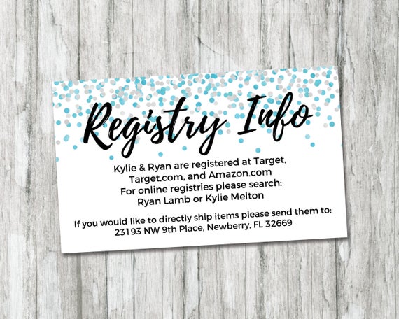 Is it rude to put registry on baby shower invitation?