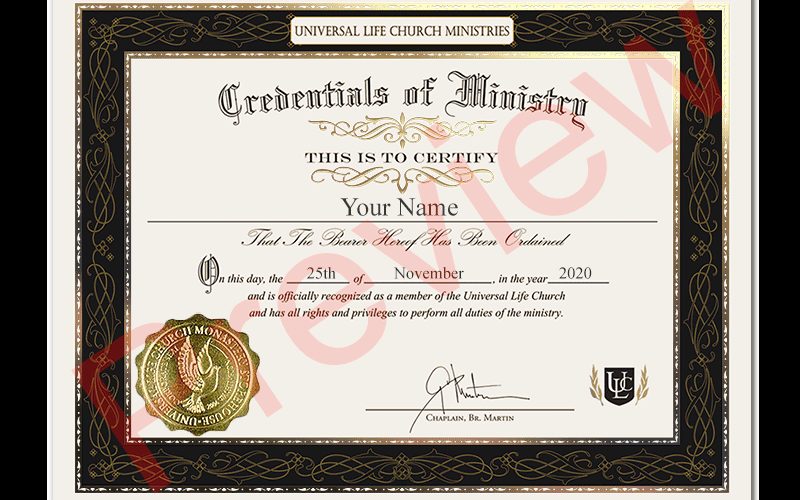 Is The Universal Life Church Ordination Legit 