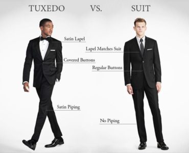 Is there a difference between a suit and a tuxedo?