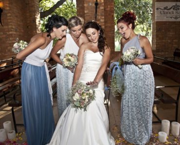 Should a bridesmaid dress touch the floor?