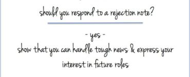 Should you reply to a college rejection email?