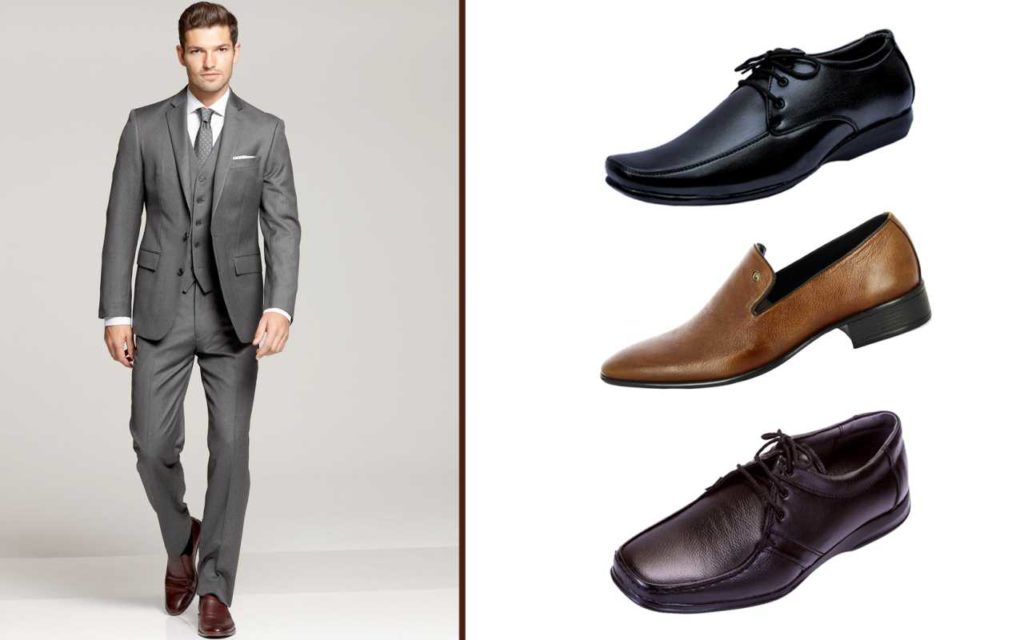 Should you wear black or brown shoes with a grey suit?