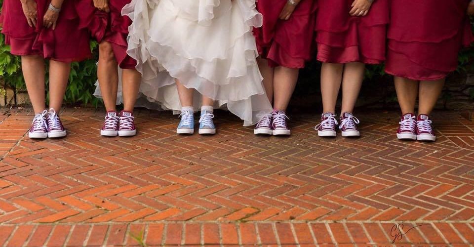 Should your wedding dress touch the floor?