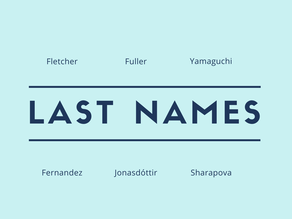 What are good last names for a girl?