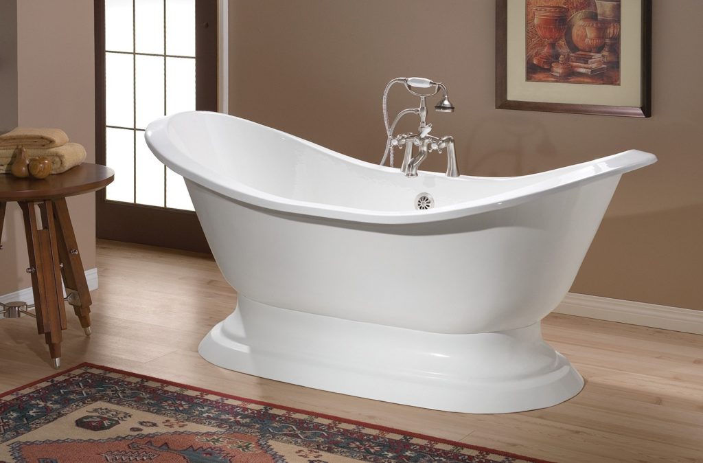 What are old bathtubs made of?