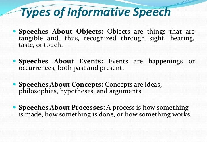 What are the 10 types of speech?