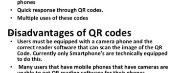 What are the disadvantages of QR codes?