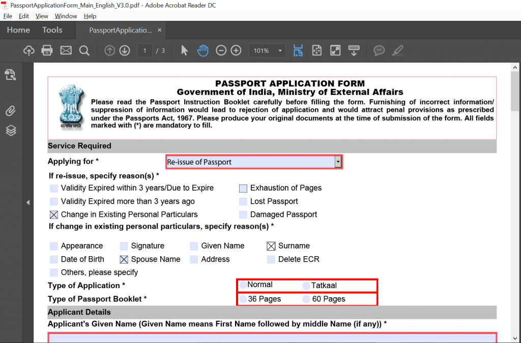 What are the documents required for name change in passport?