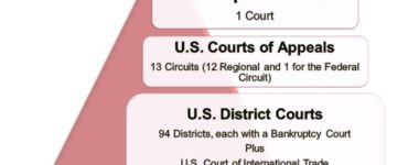 What are the three levels of Ohio's court structure?